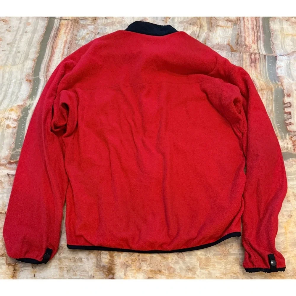 The‎ North Face Mens Fleece Jacket Size L Red Full Zip Made in USA Vintage